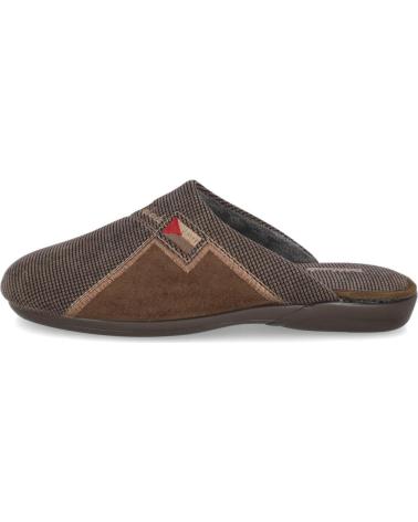 DEVALVERDE PANTUFAS DE CASA 3505 CASTANHAS PARA HOMEM MARRON