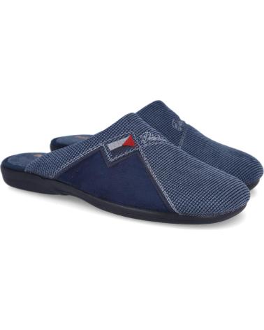 DEVALVERDE PANTUFAS DE CASA 3505 AZUIS PARA HOMEM AZUL