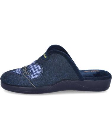 Pantufas de Mulher DEVALVERDE 1145 ZAPATILLAS DE CASA MUJE AZUL