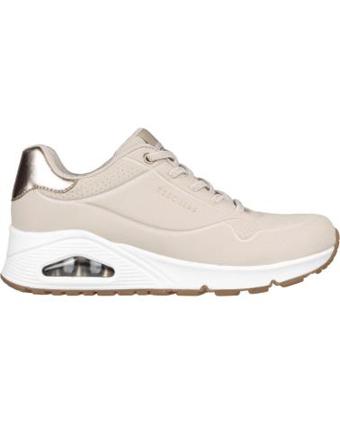 Lässige-sneaker-für-damen-SKECHERS-ZAPATILLAS-MUJER-MODELO-UNO---SHIMMER-AWAY-COLOR-BEIS-NAT-BEIGE