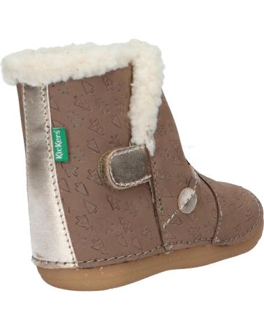 Bottes pour Fille KICKERS 909740-10 SO WINDY 123 TAUPE OR FANTAI