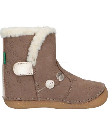 Botas de Niña KICKERS 909740-10 SO WINDY 123 TAUPE OR FANTAI