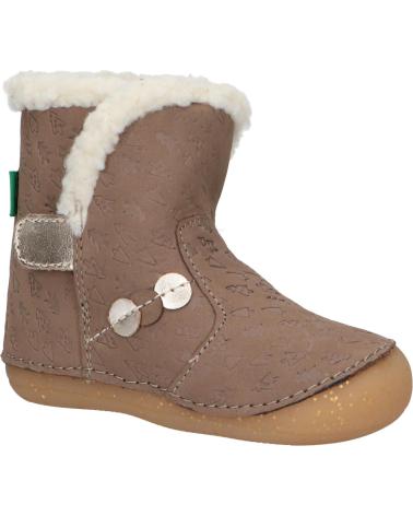 Bottes pour Fille KICKERS 909740-10 SO WINDY 123 TAUPE OR FANTAI