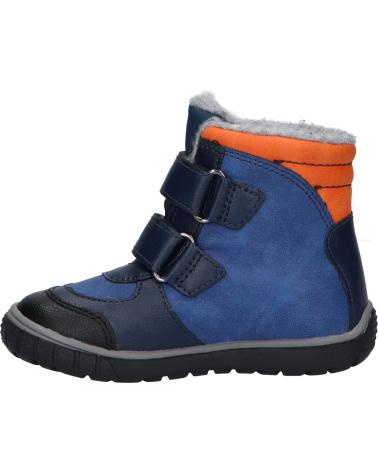 Stiefel für Mädchen und Junge KICKERS 585572-10 SITROUILLE 53 BLEU ORANGE