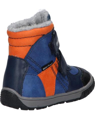 Stiefel für Mädchen und Junge KICKERS 585572-10 SITROUILLE 53 BLEU ORANGE