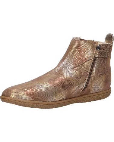 Botas de Niña KICKERS 744618-30 VERMILLON 123 TAUPE FANTAISIE
