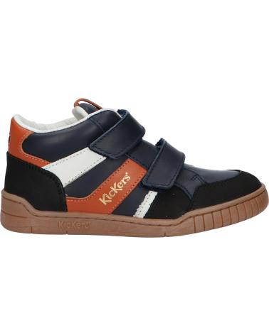 Sneaker für Junge KICKERS 894791-30 WINCKY 83 NOIR CAMEL MARI