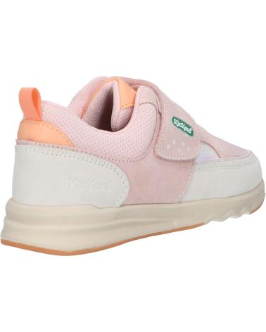 girl Trainers KICKERS 928502-30 KIKUSTOM 133 ROSE CLAIR BEIG