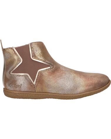 Botas de Niña KICKERS 744618-30 VERMILLON 123 TAUPE FANTAISIE