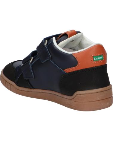Sportivo per Bambino KICKERS 894791-30 WINCKY 83 NOIR CAMEL MARI