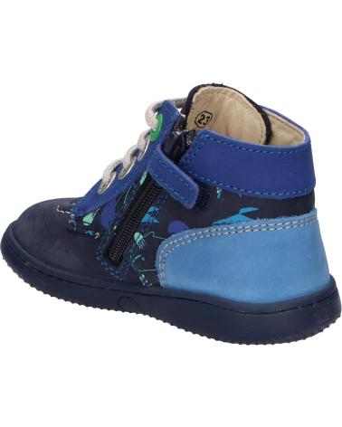Botas de Menina e Menino KICKERS 947581-10 KICKBONZIP 102 MARINE IMPRIME