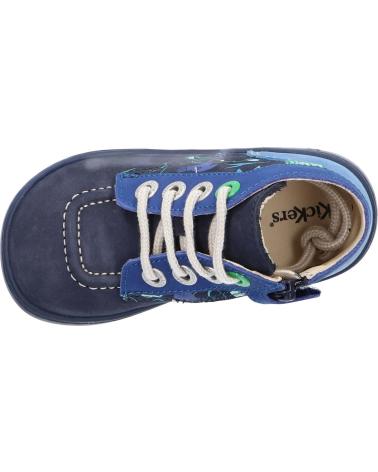 Botas de Menina e Menino KICKERS 947581-10 KICKBONZIP 102 MARINE IMPRIME
