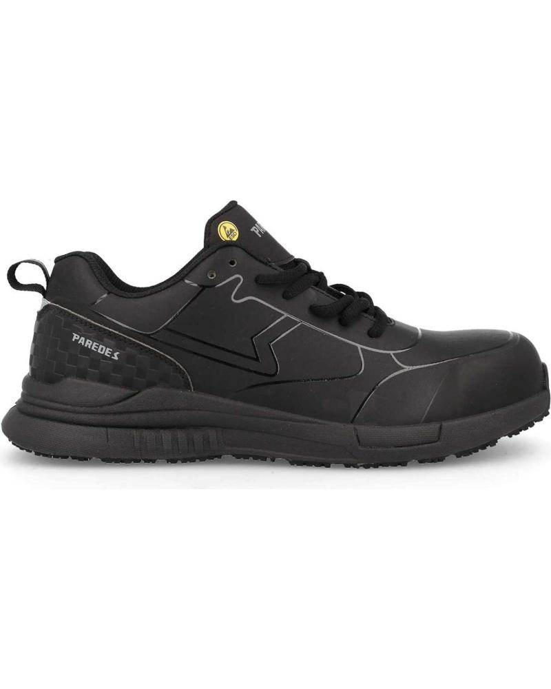 Zapatos de Mujer y Hombre PAREDES ZAPATILLAS DE SEGURIDAD QUANTUM LIGERAS Y COMODAS NEGRO NEGRO