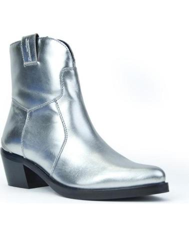 Botines de Mujer BONAVENTURE BOTIN COWBOY PLATA METALPLATA METAL
