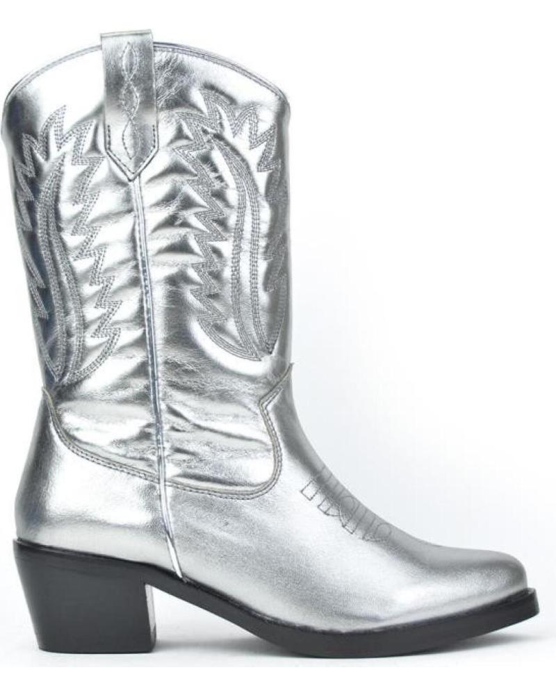 Botas de Mujer BONAVENTURE BOTA COWBOY PLATA METALPLATA METAL