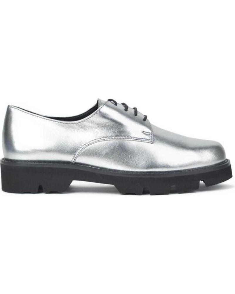 Zapatos de Mujer EL CABALLO ZAPATO MOCASIN PLATA METALPLATA METAL