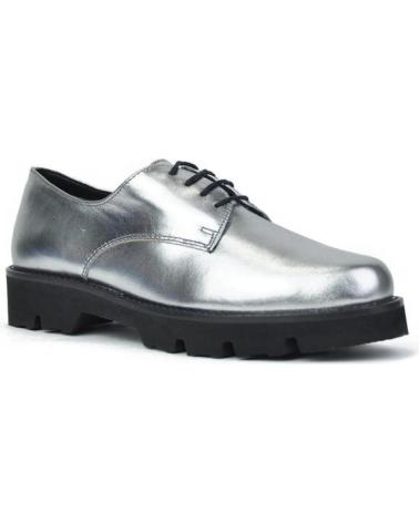 Zapatos de Mujer EL CABALLO ZAPATO MOCASIN PLATA METALPLATA METAL