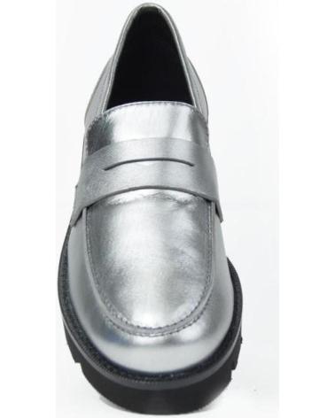 Zapatos de Mujer EL CABALLO ZAPATO MOCASIN PLATA METALPLATA METAL