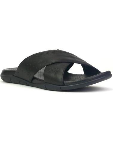 Sandalias de Hombre KANGAROOS SANDALIA CABALLERO PIEL NEGROPIEL NEGRO