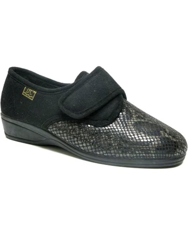 Woman House slipers D`CUTILLAS DOCTOR CUTILLAS 792 SLIPPERS WITH VELCRO CLOSURE NEGRO