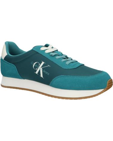 Zapatillas deporte de Hombre CALVIN KLEIN YM0YM00746 RETRO RUNNER 0G3 BAYOU-OIL BLUE-CREAMY WHITE