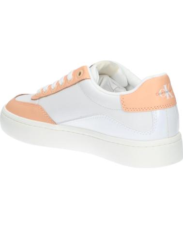Zapatillas deporte de Mujer CALVIN KLEIN YW0YW01296 CLASSIC CUOSOLE 02S BRIGHT WHITE-APRICOT ICE