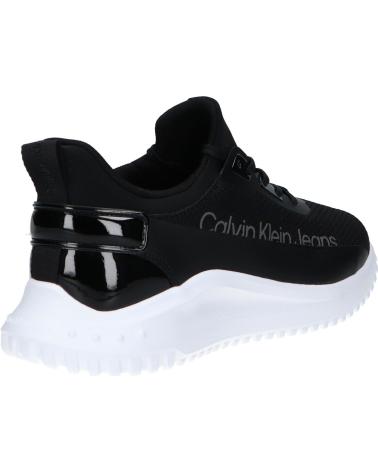 Zapatillas deporte de Mujer CALVIN KLEIN YW0YW01303 EVA RUN SLIPON 0GM BLACK-BRIGHT WHITE