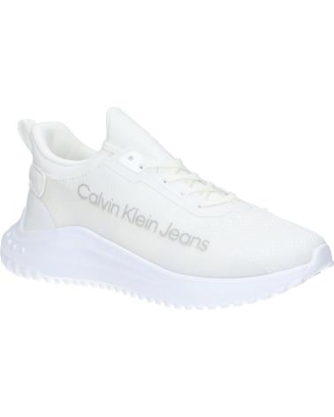 Sapatilhas de Mulher CALVIN KLEIN YW0YW01303 EVA RUN SLIPON 01W BRIGHT WHITE-BLACK