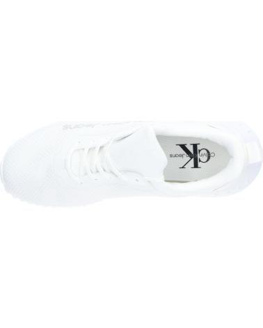 Sapatilhas de Mulher CALVIN KLEIN YW0YW01303 EVA RUN SLIPON 01W BRIGHT WHITE-BLACK