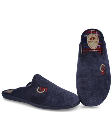 Hausschuhe für Herren L&R SHOES LR SHOES 203 ZAPATILLAS DE CASA HOMBRE AZUL