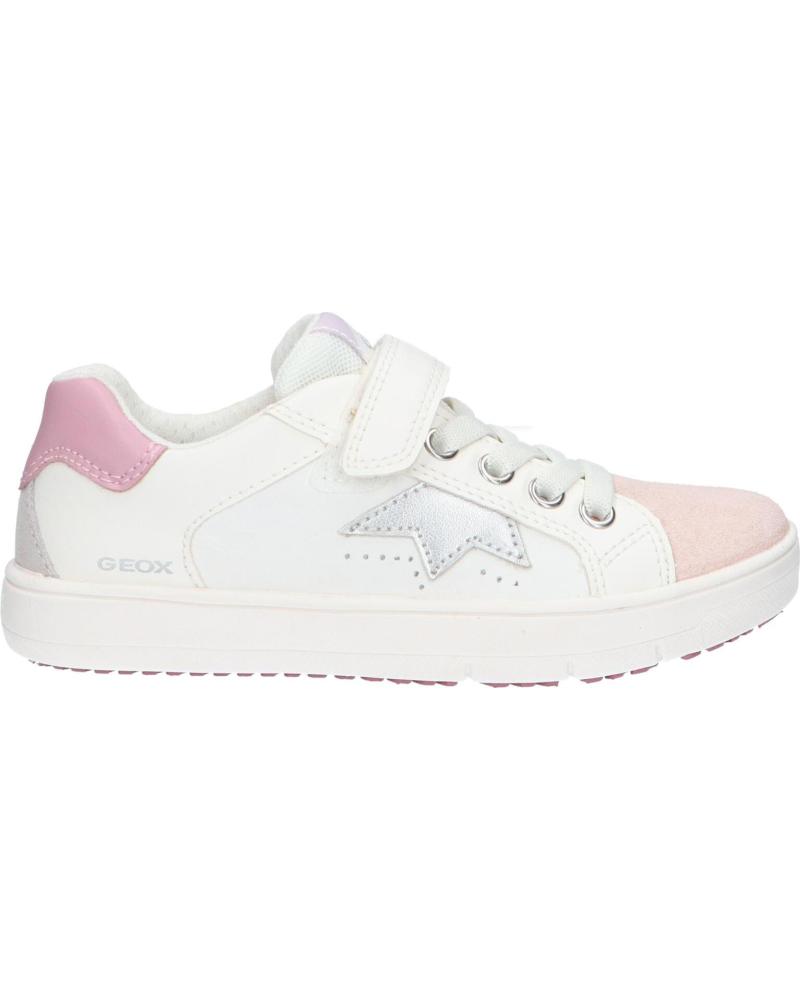 Sportivo per Bambina GEOX J35GZA 08514 J FASTICS C0674 WHITE-ROSE