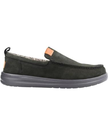 Zapatos de Hombre hey dude INFORMALES HOMBRE MODELO WALLY GRIP MOC COLOR NEGRO BLACK BLACK