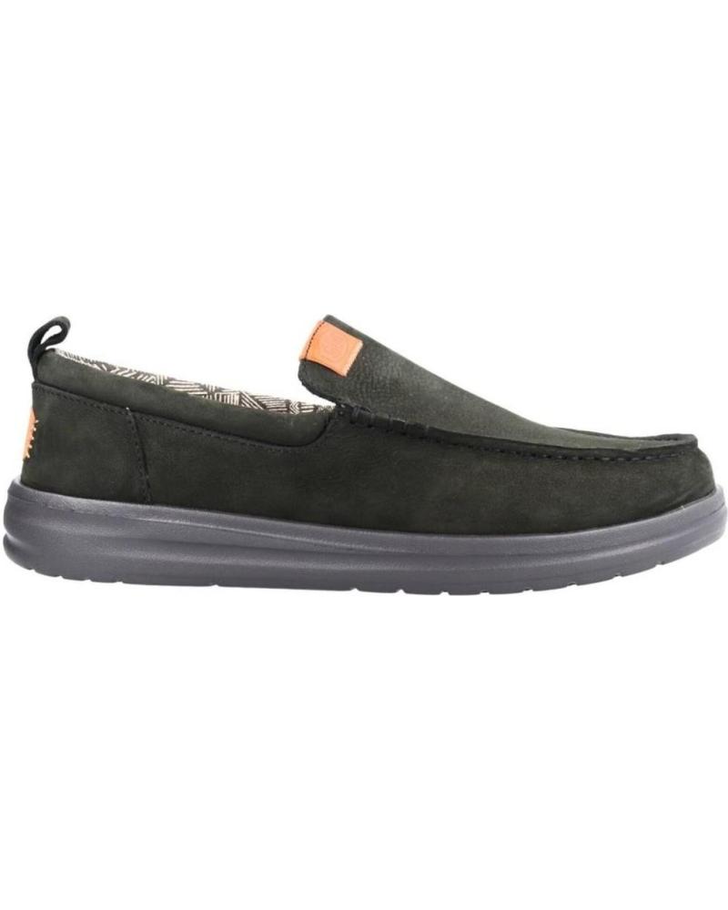 Zapatos de Hombre hey dude INFORMALES HOMBRE MODELO WALLY GRIP MOC COLOR NEGRO BLACK BLACK