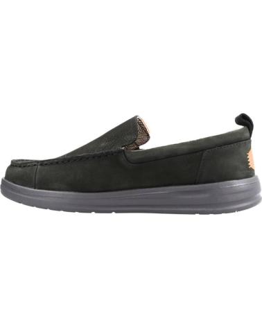 Zapatos de Hombre hey dude INFORMALES HOMBRE MODELO WALLY GRIP MOC COLOR NEGRO BLACK BLACK