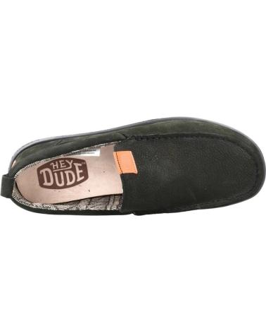 Zapatos de Hombre hey dude INFORMALES HOMBRE MODELO WALLY GRIP MOC COLOR NEGRO BLACK BLACK