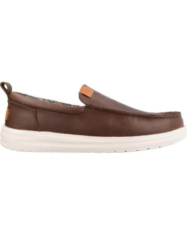 Zapatos de Hombre hey dude INFORMALES HOMBRE MODELO WALLY GRIP MOC COLOR MARRON GREY GREY