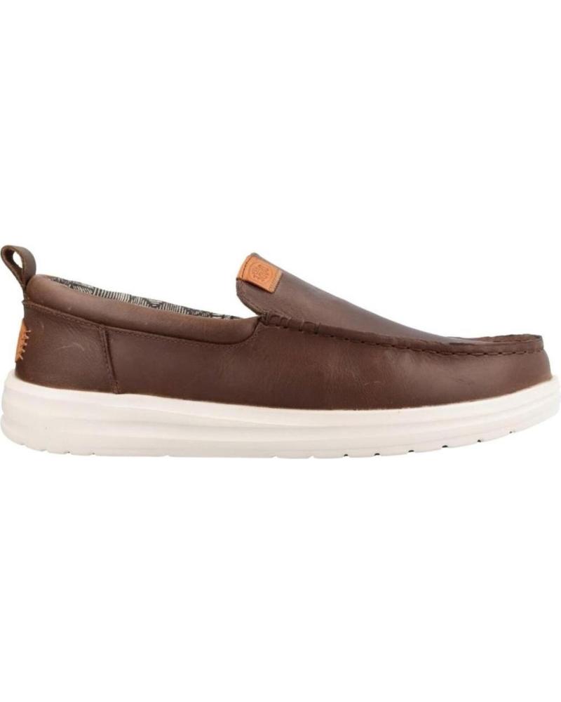 Schuhe für Herren hey dude INFORMALES HOMBRE MODELO WALLY GRIP MOC COLOR MARRON GREY GREY