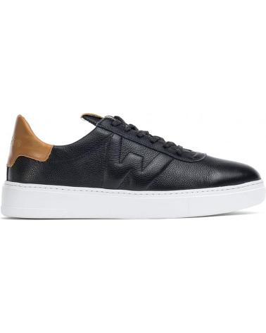 Zapatillas deporte de Hombre WONDERS DEPORTIVA PIEL RELIEVE CB-3920 NEGRO
