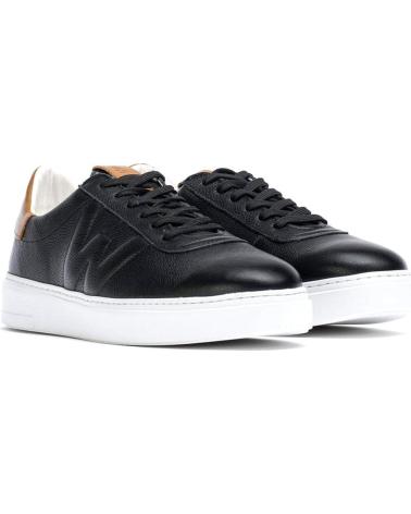 Zapatillas deporte de Hombre WONDERS DEPORTIVA PIEL RELIEVE CB-3920 NEGRO