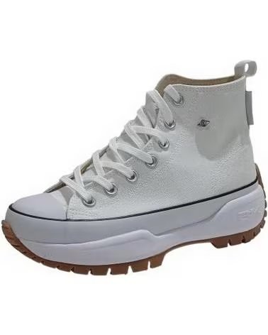 Zapatillas deporte pour Femme  BOTIN DE LONA CON PLATAFORMA BLANCO