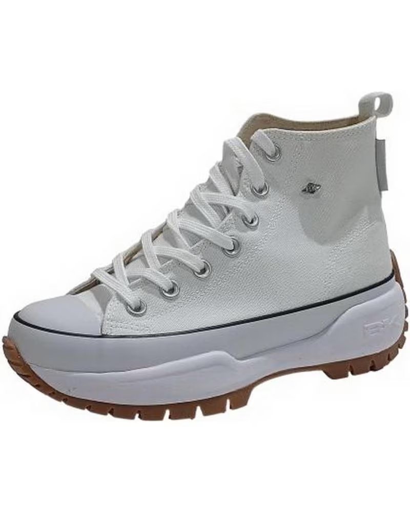 Zapatillas deporte pour Femme  BOTIN DE LONA CON PLATAFORMA BLANCO