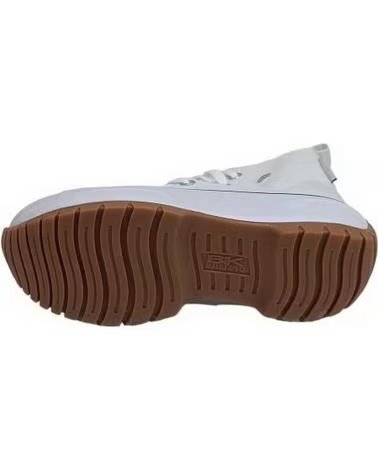 Zapatillas deporte pour Femme  BOTIN DE LONA CON PLATAFORMA BLANCO