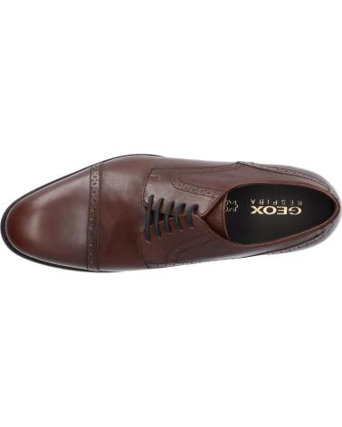 Zapatos de Hombre GEOX U35E3B 00043 U HAMPSTEAD C6006 DK BROWN