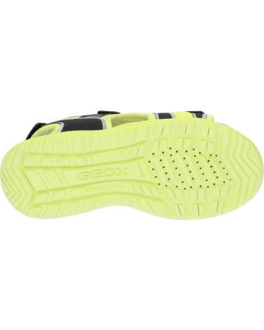 Sandalen für Junge GEOX J35GPA 014CE J SANDAL SPLUSH C3707 LIME-BLACK