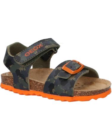 Sandales pour Garçon GEOX B922QA 00004 B SANDAL CHALKI C0623 MILITARY-ORANGE