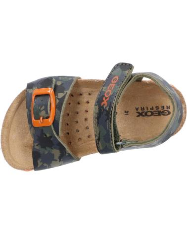 Sandales pour Garçon GEOX B922QA 00004 B SANDAL CHALKI C0623 MILITARY-ORANGE