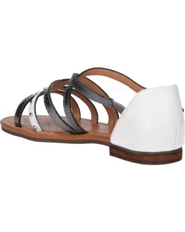 Sandalen für Damen und Mädchen GEOX D25LXV 043N9 D SOZY C1Z1A WHITE-DK SILVER