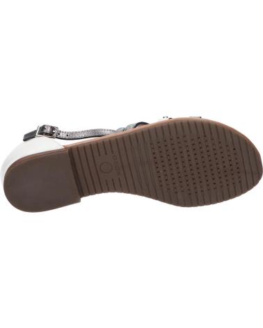 Sandalen für Damen und Mädchen GEOX D25LXV 043N9 D SOZY C1Z1A WHITE-DK SILVER