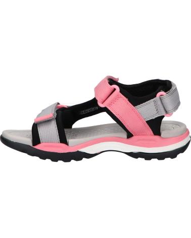 GEOX SANDALIAS CON VELCRO BLACK-GREY
