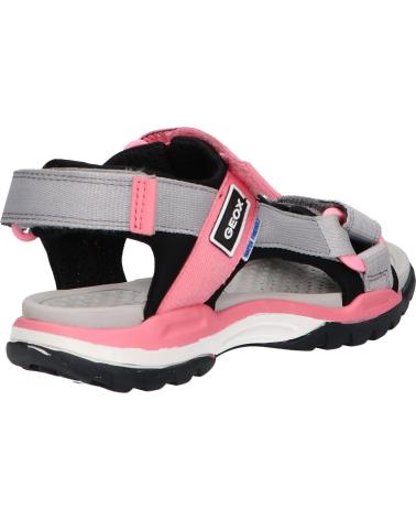 GEOX SANDALIAS CON VELCRO BLACK-GREY